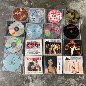 Mixed Music CD Lot U2 Usher Beach Boys Marvin Gaye Pop Rock R&B 16 CDs